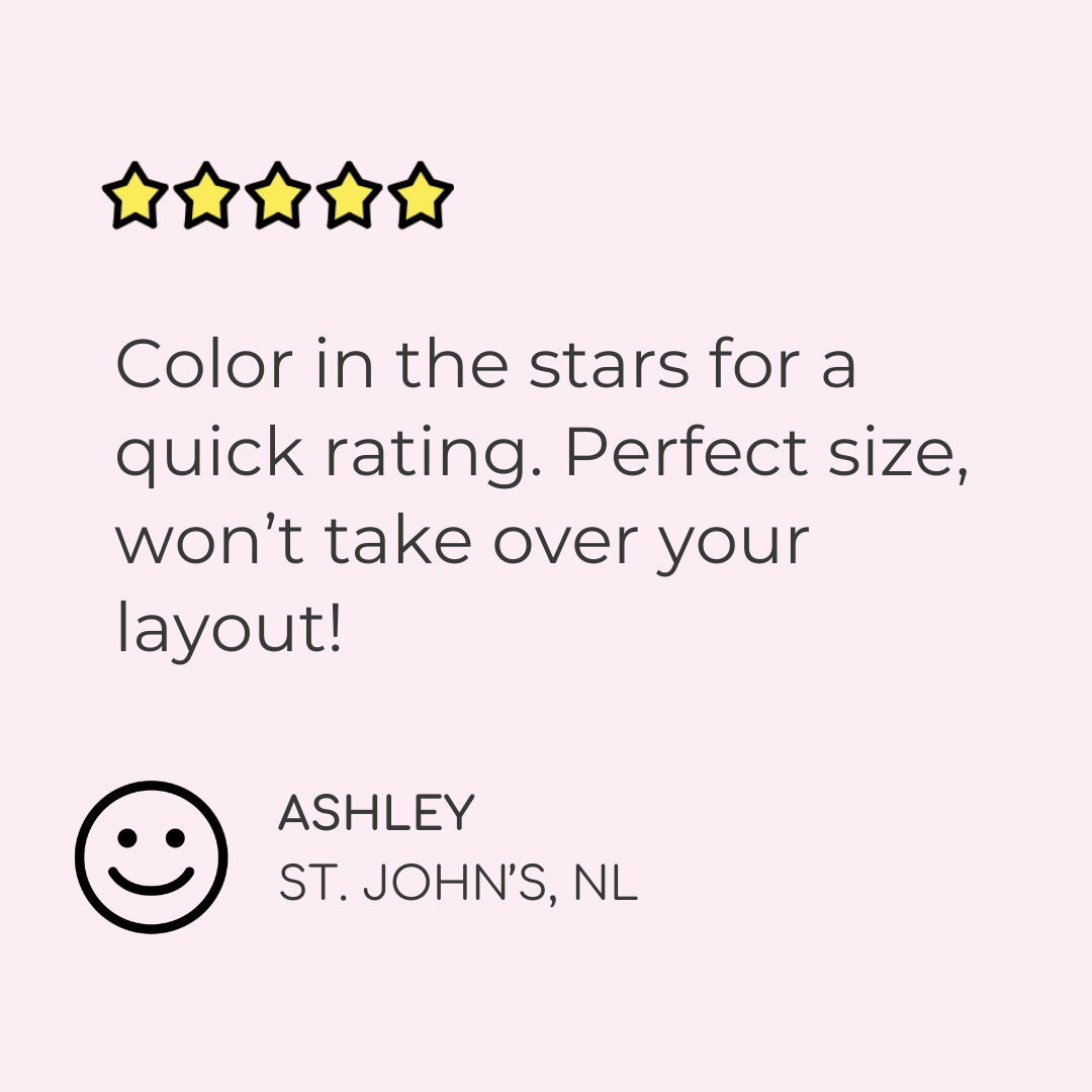 Book Review/Book Ratings Planner Stickers