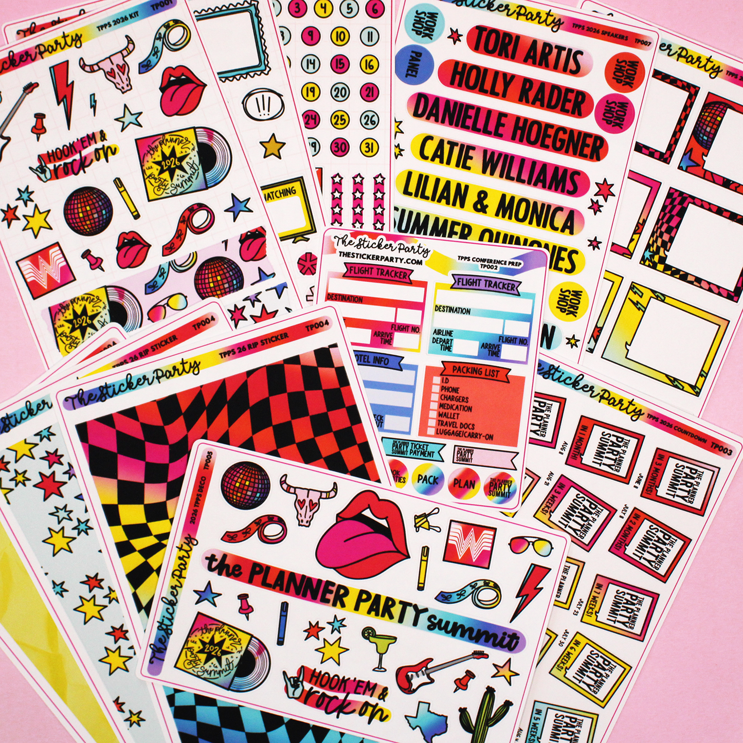 BUY ALL TPPS 2026 STICKERS! | The Planner Party Summit