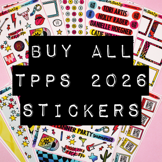 BUY ALL TPPS 2026 STICKERS! | The Planner Party Summit