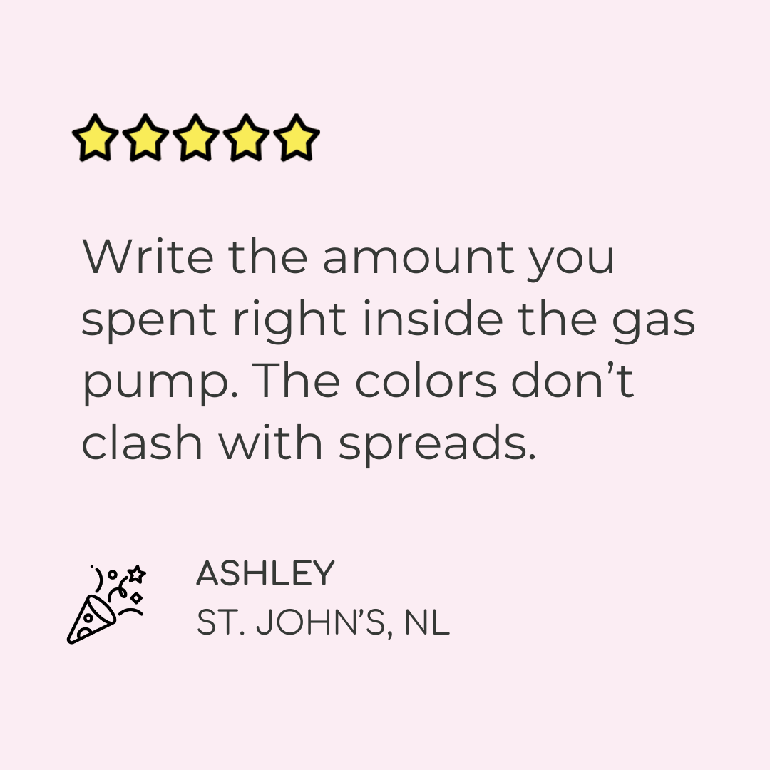 Gas Pump Planner Stickers