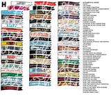 READ DESCRIPTION! Custom TV Show Flag Stickers (TV THURSDAY)