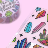 Cosmic Crystal Acrylic Washi Card