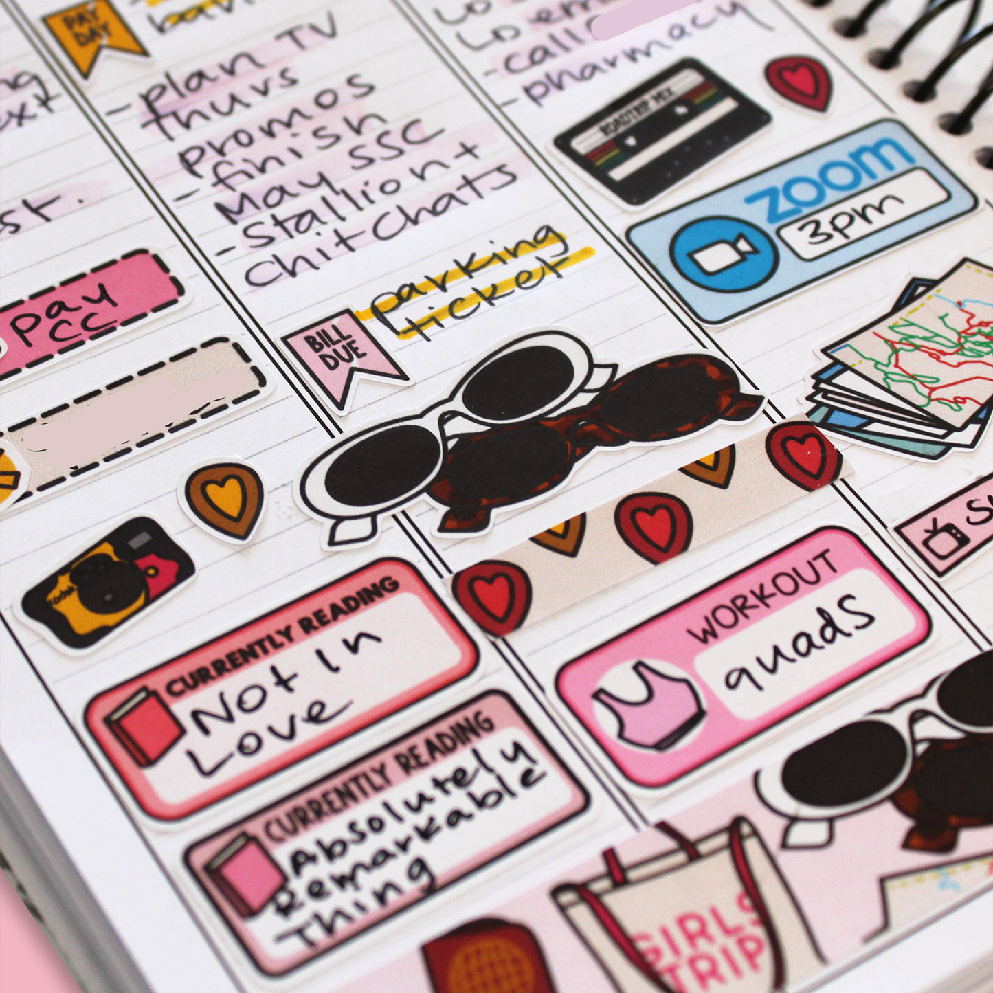 Girls Trip Weekly Sticker Kit
