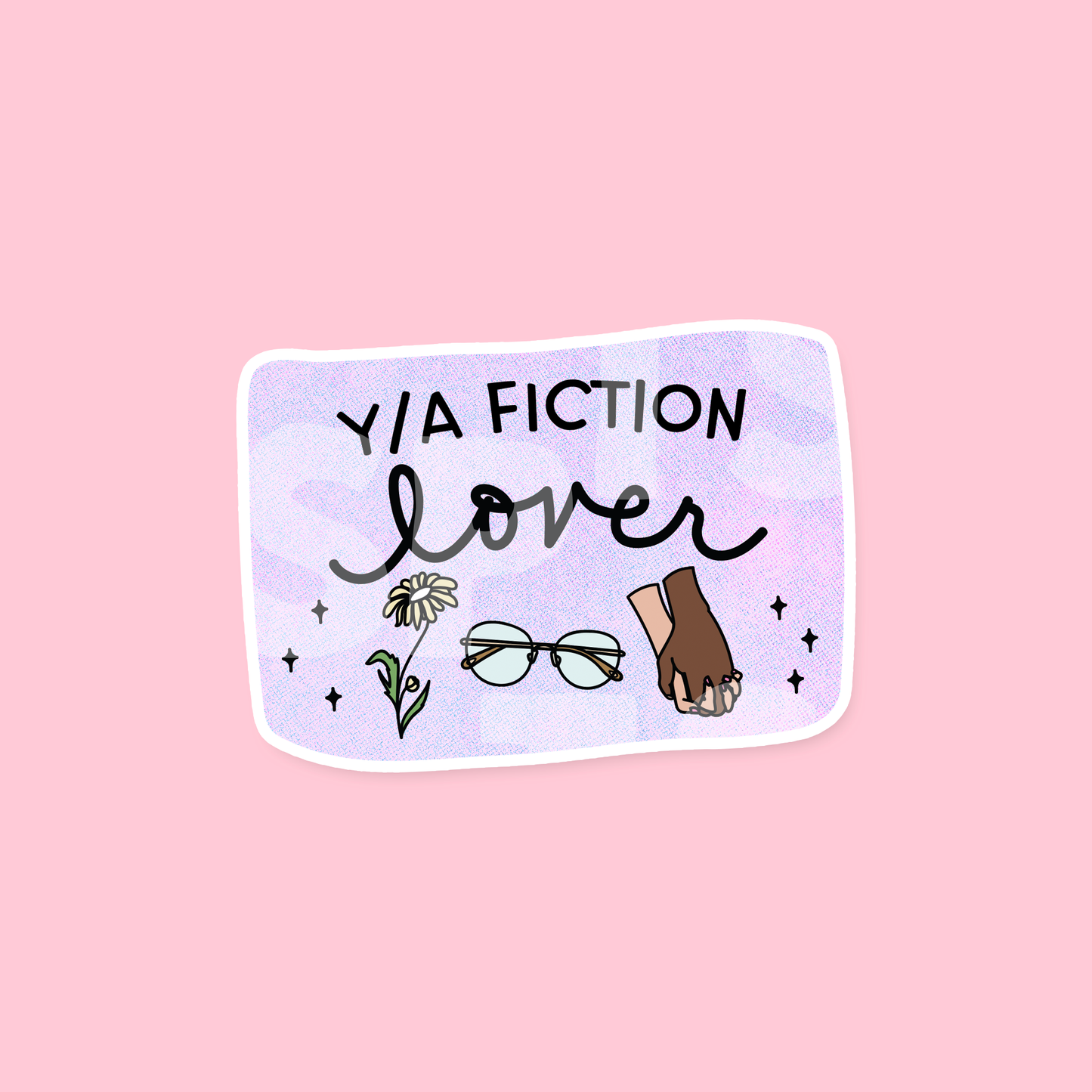 Y/A Fiction Book Lover Die Cut Sticker