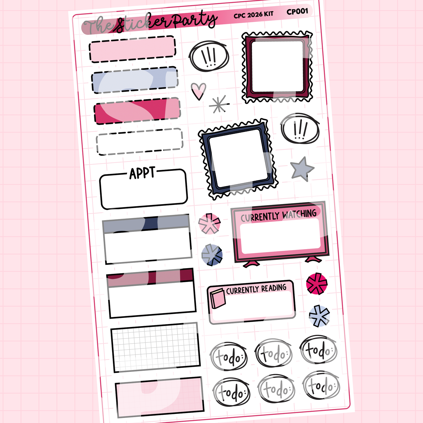 CPC 2026 Weekly Sticker Kit | Chicago Planner Conference