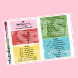 2024 H*llmark Christmas Movies Planner Stickers