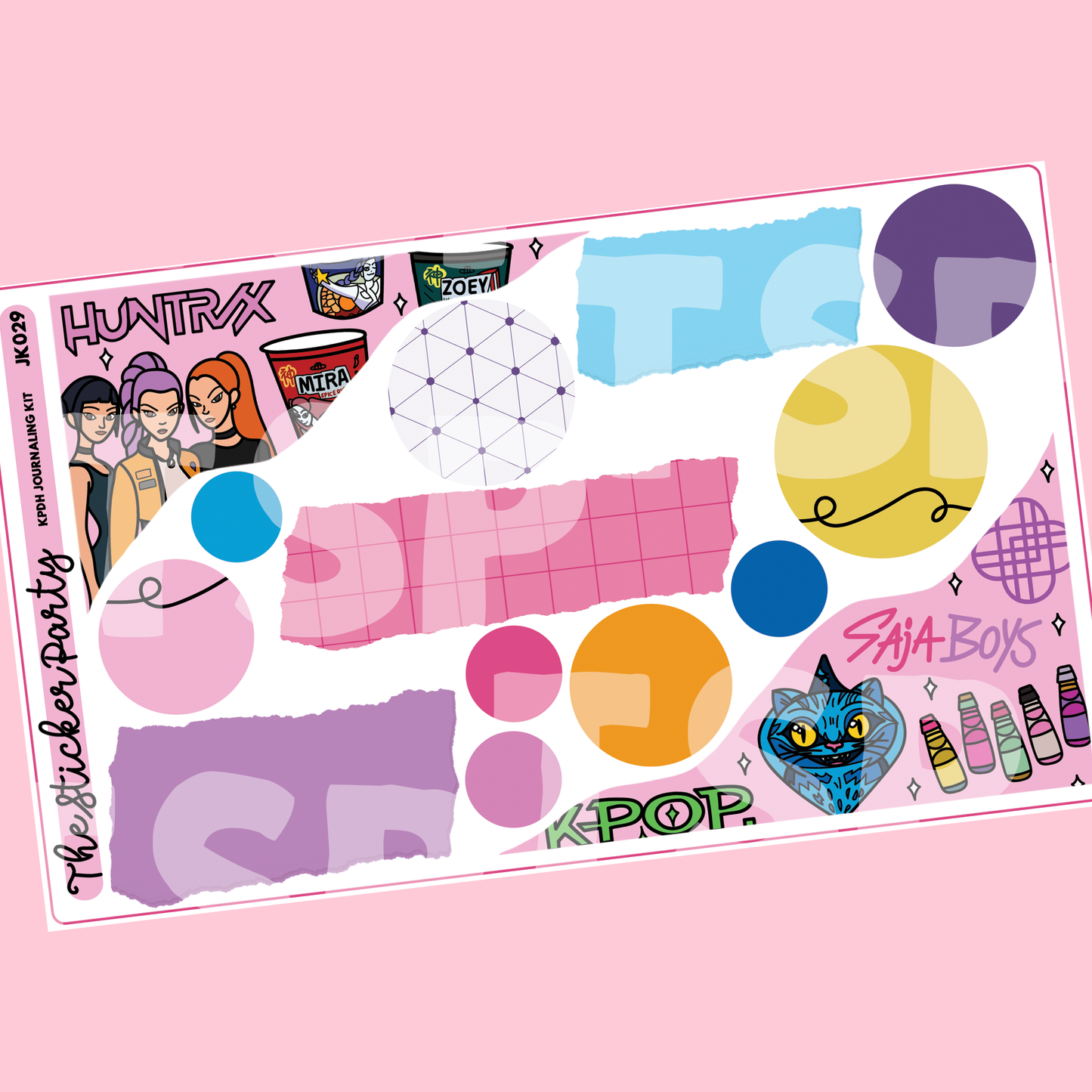Kpop D*mon Hunters Journaling Sticker Kit