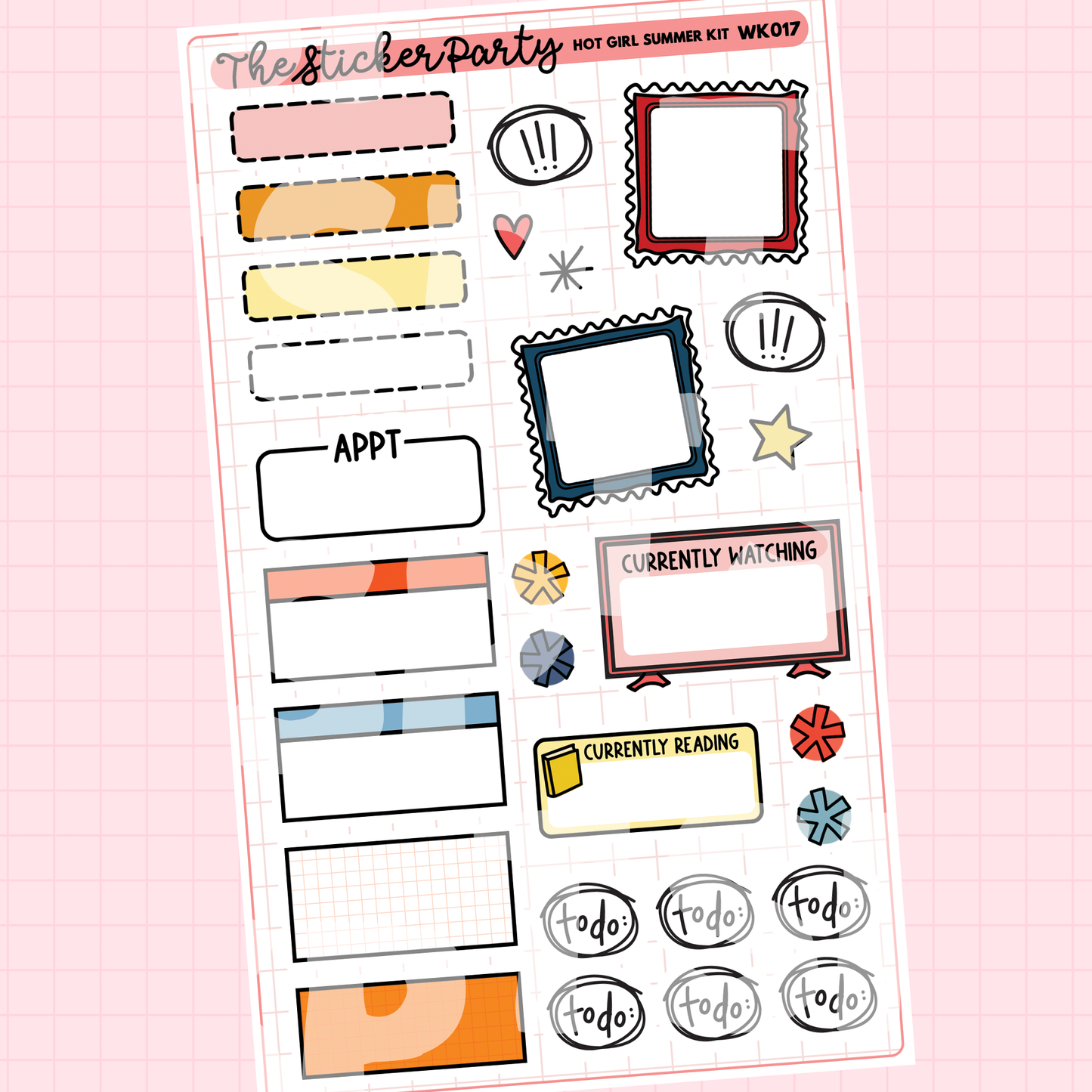 Hot Girl Summer Journaling Sticker Kit