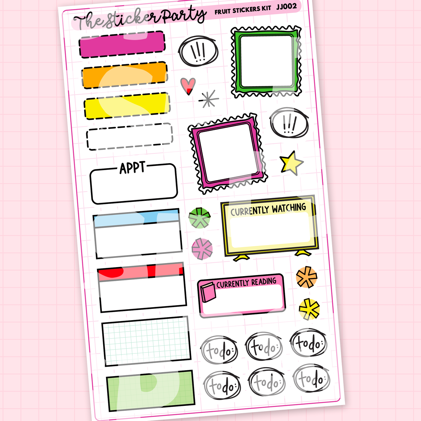 Fruit Stickers Weekly Sticker Kit