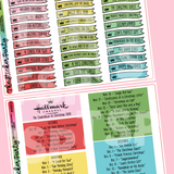 2024 H*llmark Christmas Movies Planner Stickers