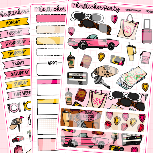 Girls Trip Weekly Sticker Kit