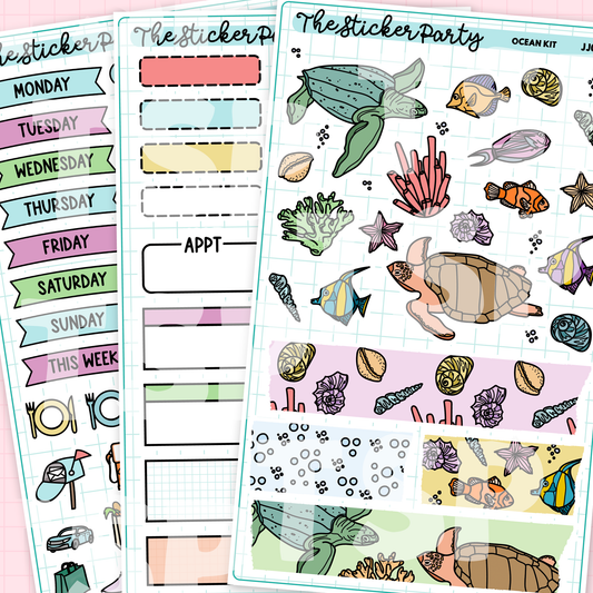 Ocean Weekly Sticker Kit