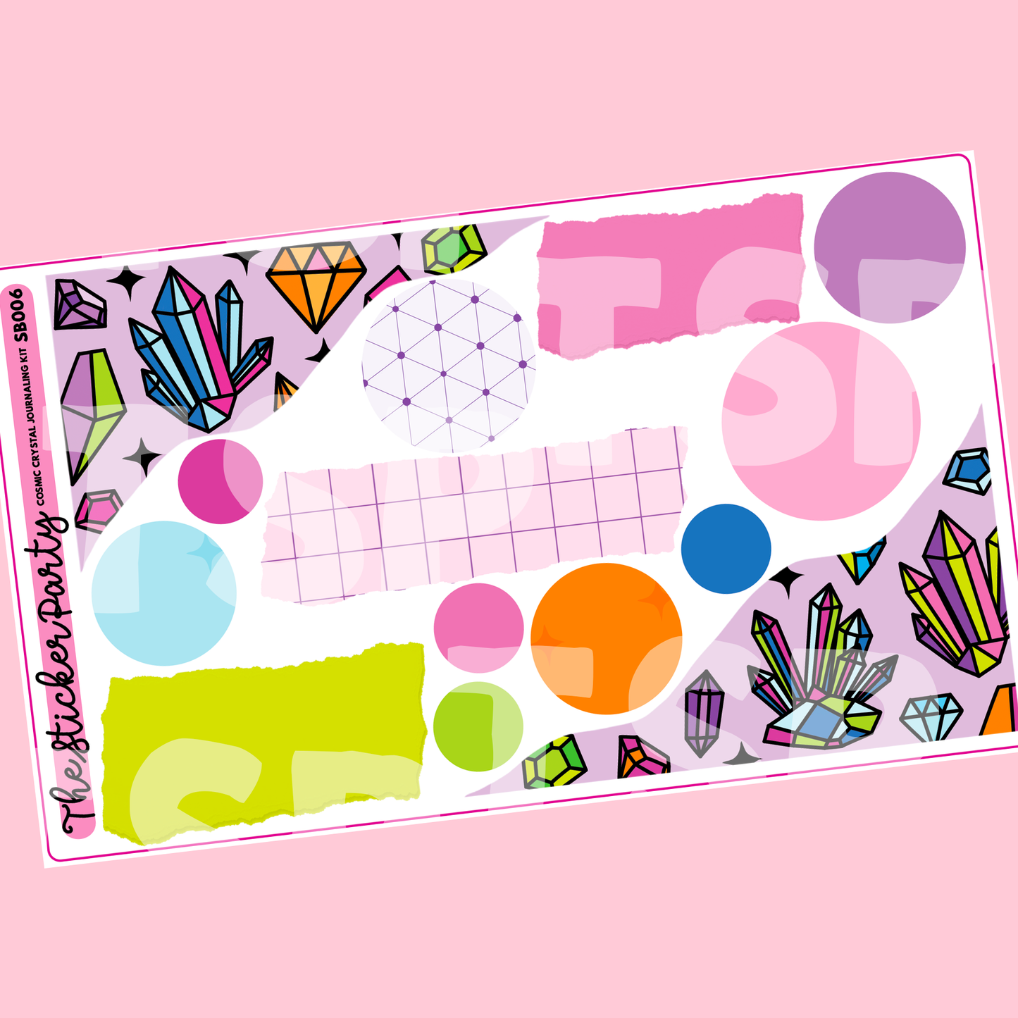 Cosmic Crystal Journaling Sticker Kit