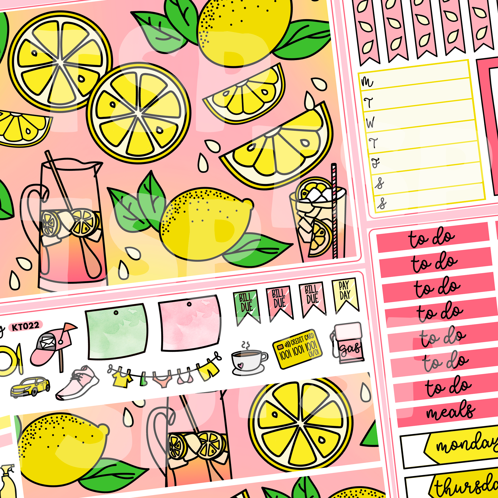 Pink Lemonade Kit in Standard Vertical Sizing – The Sticker Party