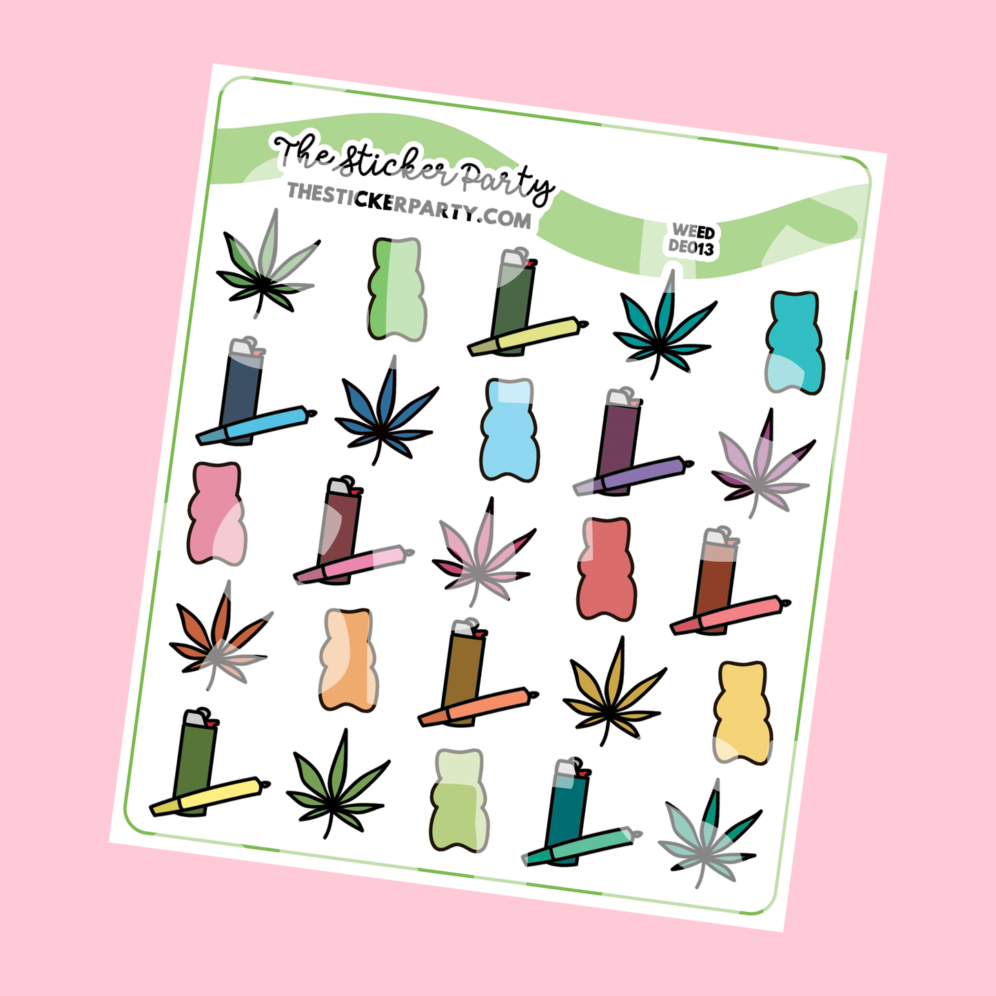 Weed Planner Stickers Cannabis Planner Stickers Marijuana Planner Stickers