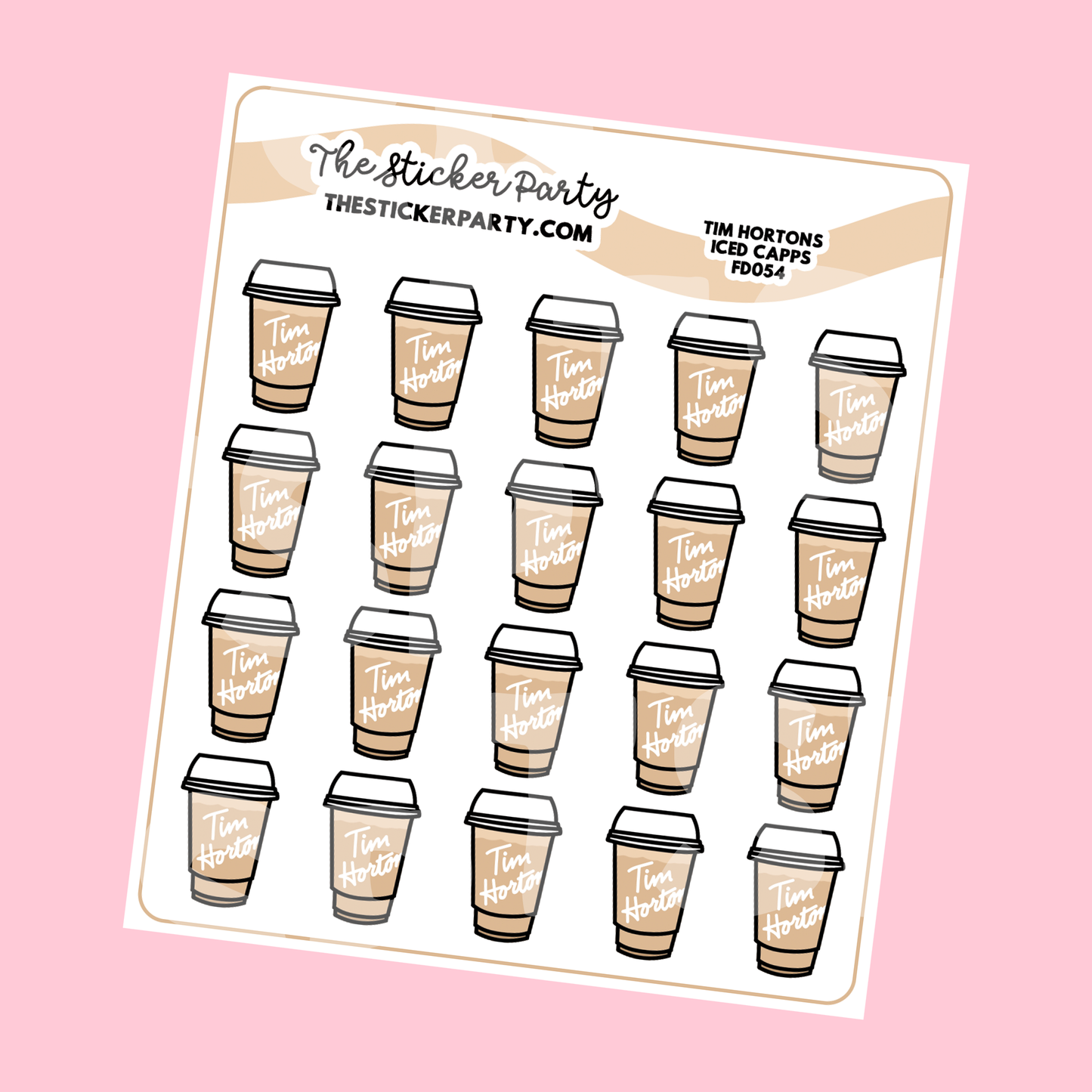 Tim H*rton's Iced Capp Planner Stickers