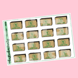 H*me Chef Planner Stickers Meal Delivery Planner Stickers