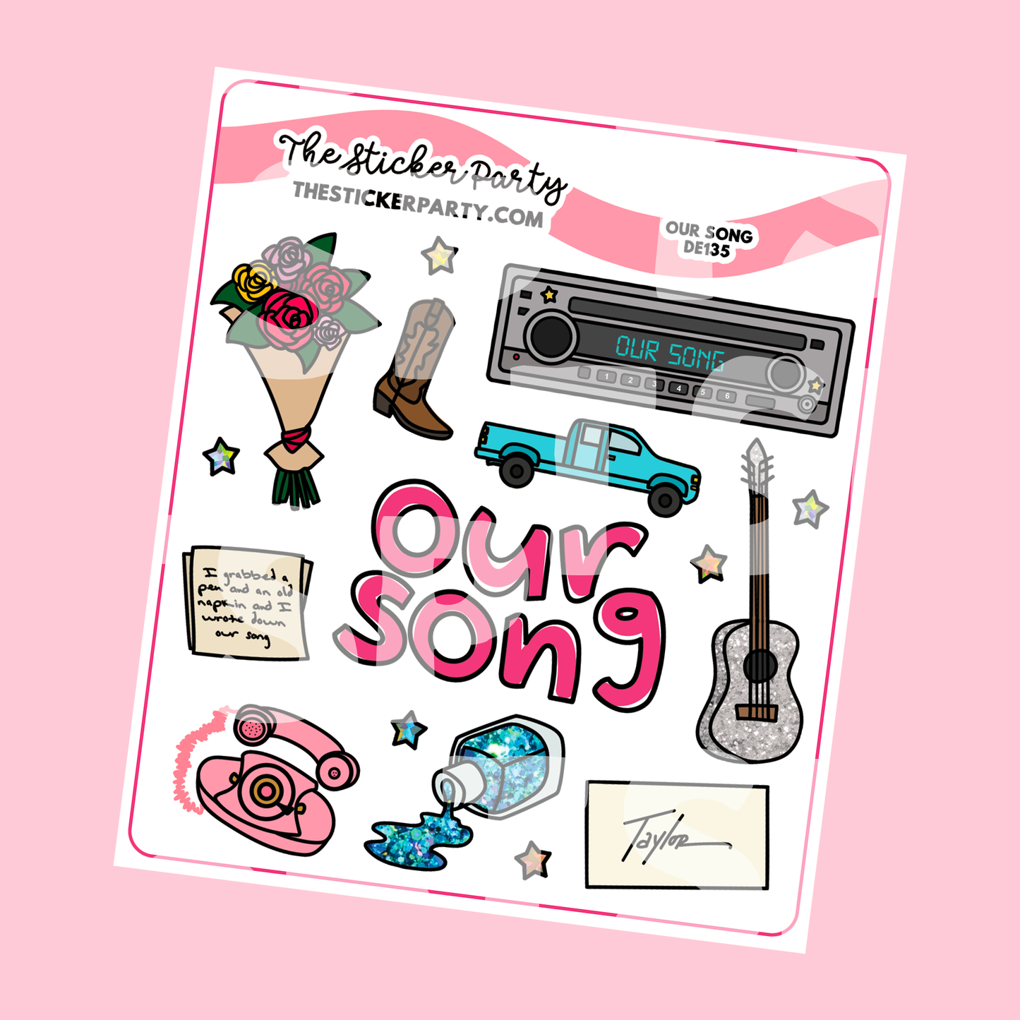 Our Song Planner Stickers