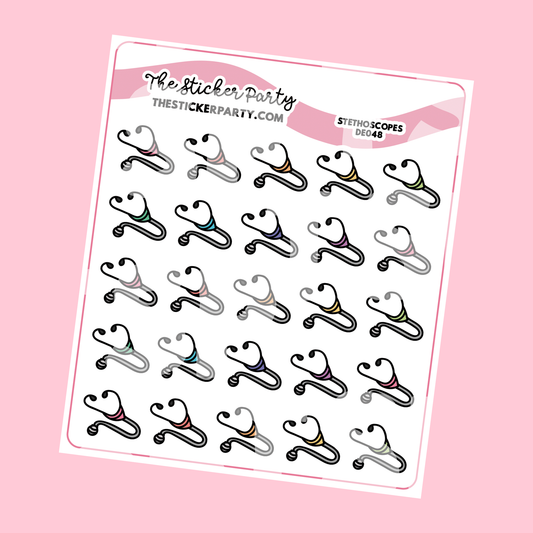 Stethoscope Planner Stickers