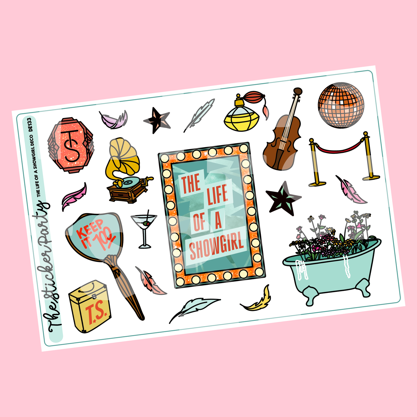 The Life of A Sh*wgirl Deco Planner Stickers