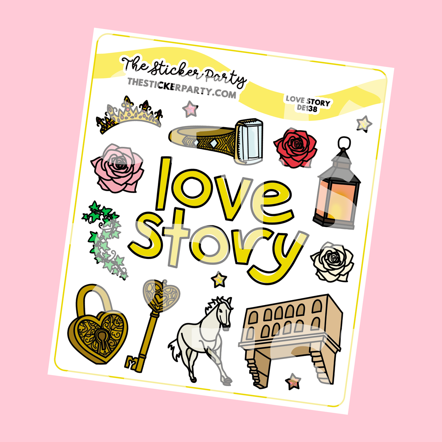 Love Story Planner Stickers