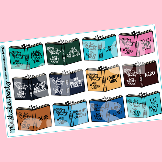 TSP Readers' Choice Kit 2024 | Popular 2024 Books Planner Stickers