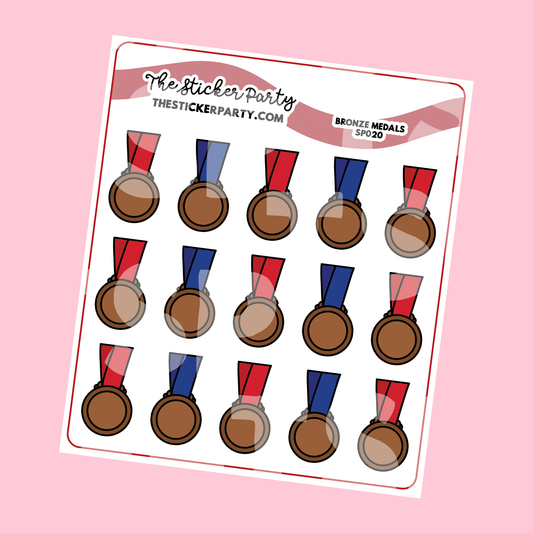 Bronze Medal Planner Stickers Bronze Medal Icons
