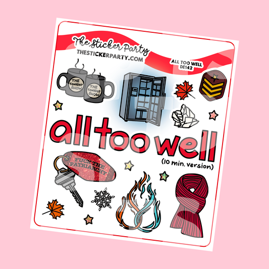 All Too Well Planner Stickers