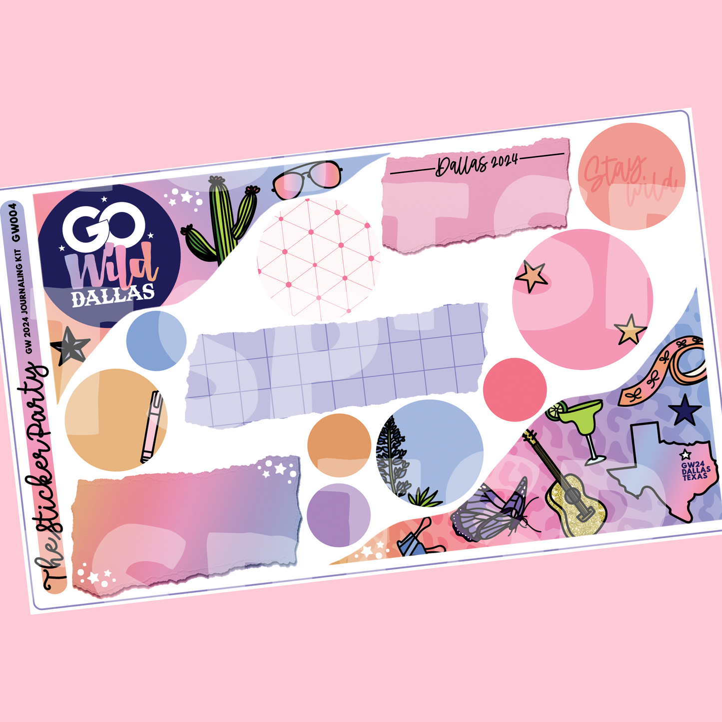 GO Wild 2024 JOURNALING KIT Sticker Kit | GO Wild 2024 Dallas GW 2024