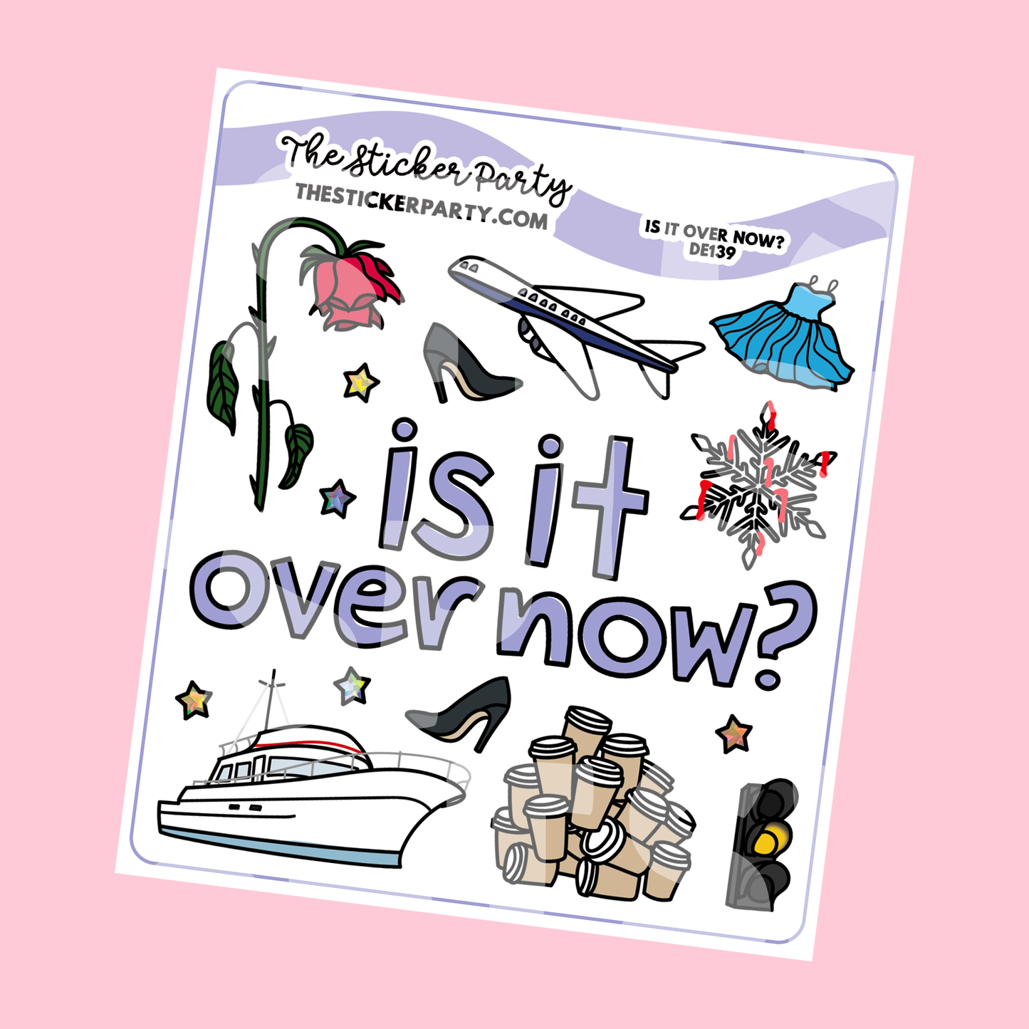 Is It Over Now? Planner Stickers