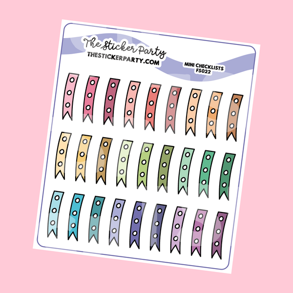 Mini Checklist Stickers