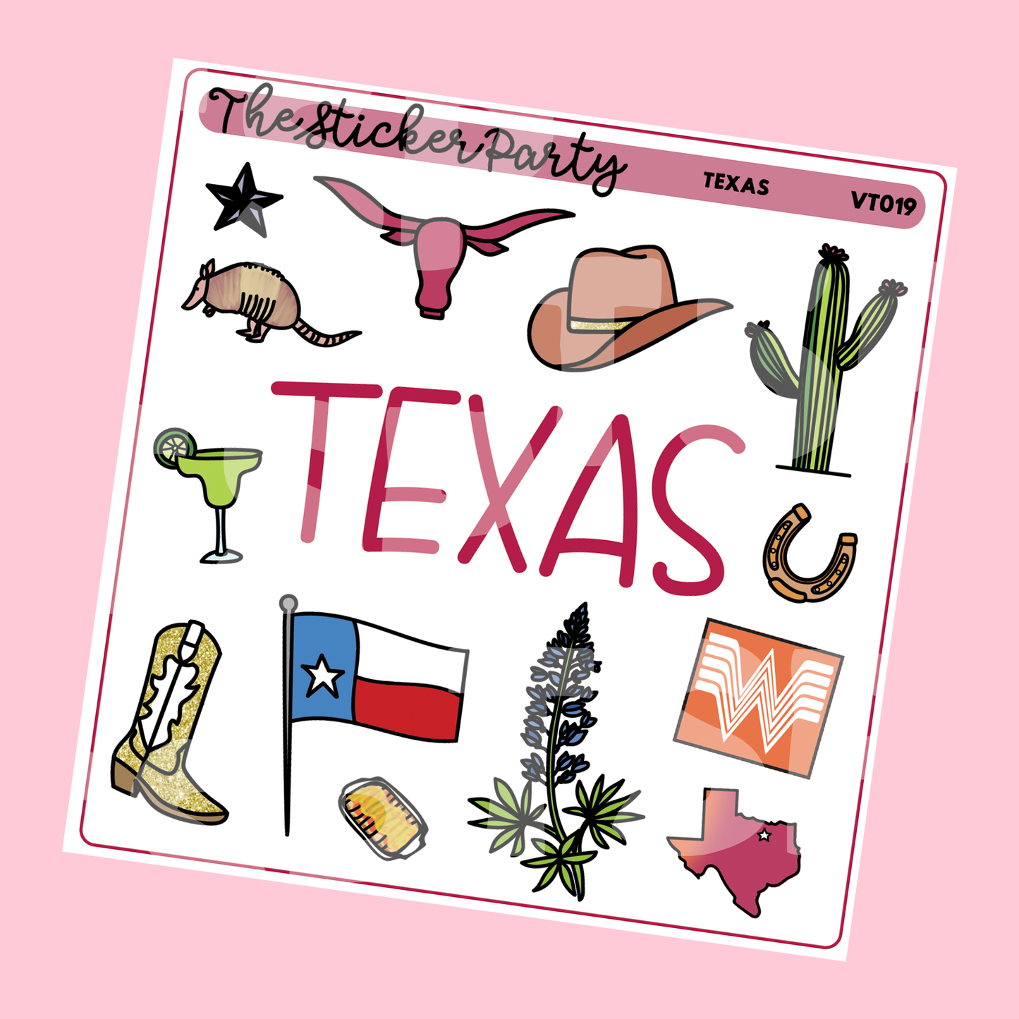 Texas Planner Stickers