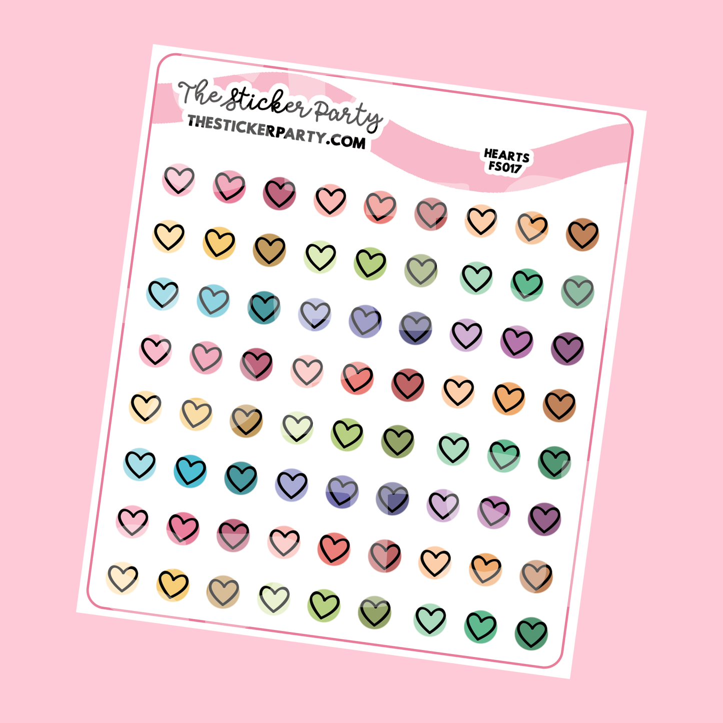 Heart Planner Stickers Heart Icons
