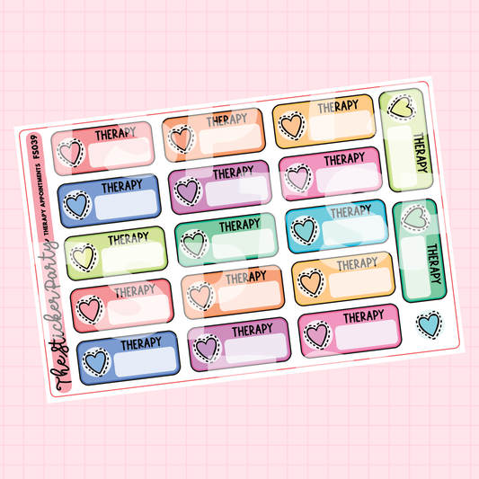 Therapy Appointment Therapy Stickers