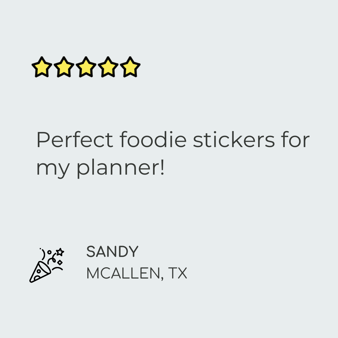 McD's Meal Planner Stickers McD*nalds