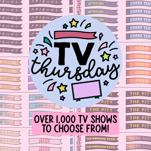 TV THURSDAY | Custom TV Show Flag Stickers (READ DESCRIPTION!)
