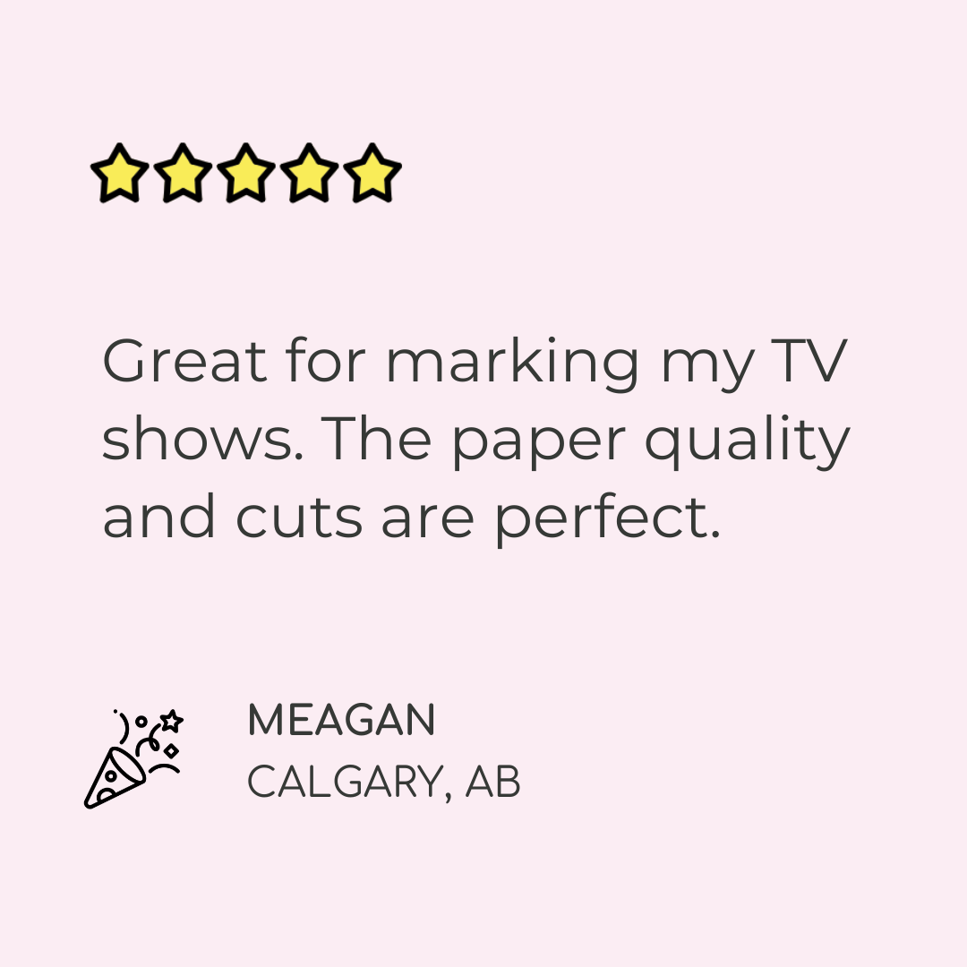 TV Show Planner Stickers TV Show Flags