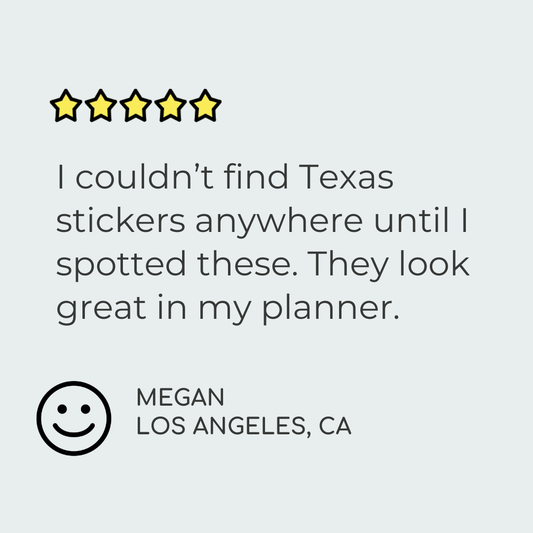 Texas Planner Stickers
