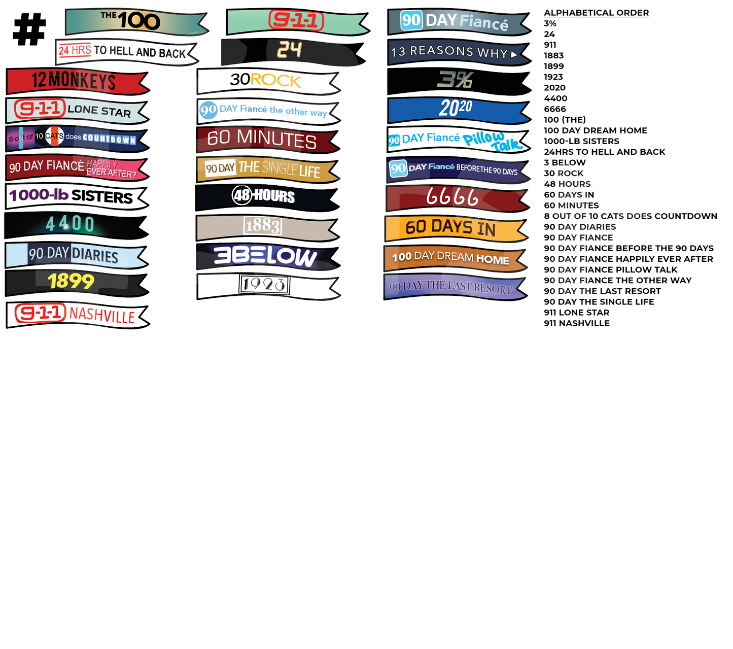 TV THURSDAY | Custom TV Show Flag Stickers (READ DESCRIPTION!)