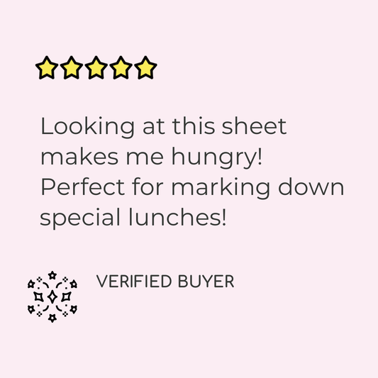 Lunch & Dinner Planner Stickers