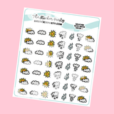 Mini Weather Planner Stickers