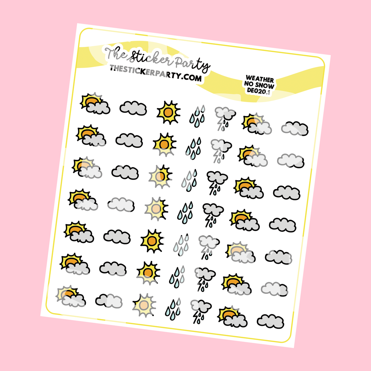 Mini Weather Planner Stickers