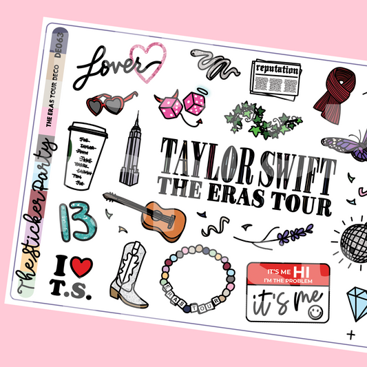 The Era Tour Deco Planner Stickers