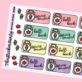 Daylight Savings Planner Stickers