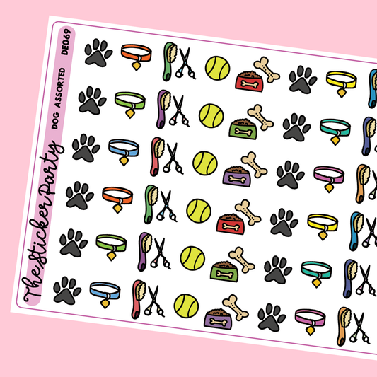 Dog Owner/Dog Care Planner Stickers
