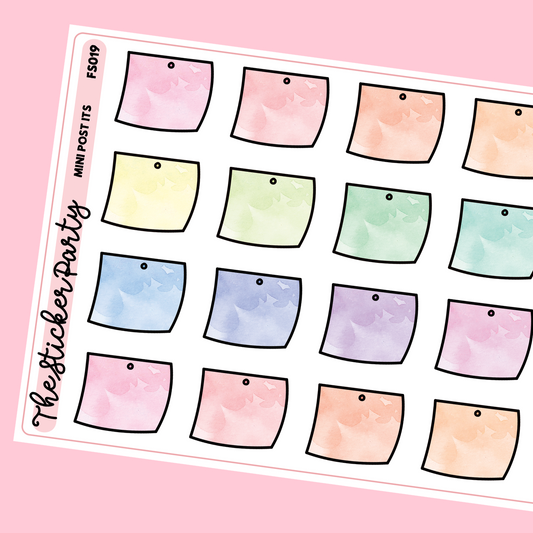 Mini Sticky Note Planner Stickers | Post-It Planner Stickers
