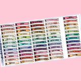 2022 N*tflix Movies Planner Stickers