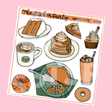 Pumpkin Spice Deco Planner Stickers