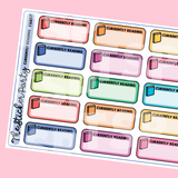 Currently Reading Planner Stickers