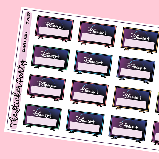 D*sney+ Planner Stickers
